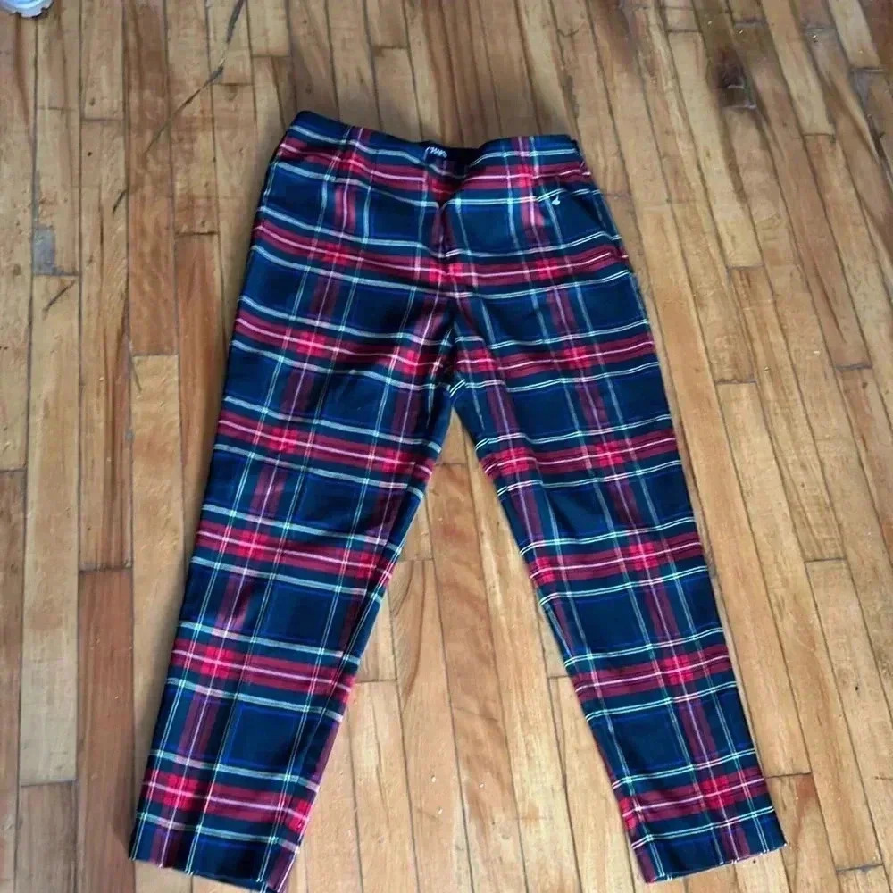 Chaps‎ christmas plaid  pants